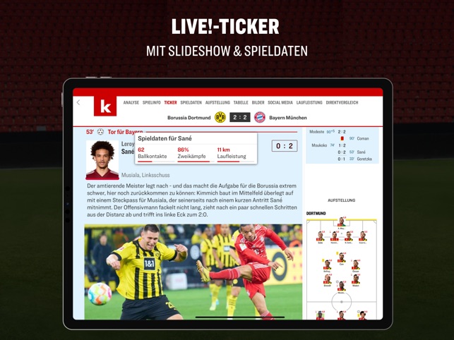 kicker Fußball News im App Store