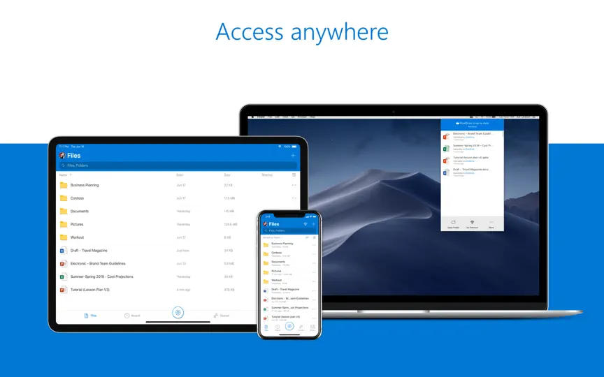 OneDrive iPhone Screenshot 1