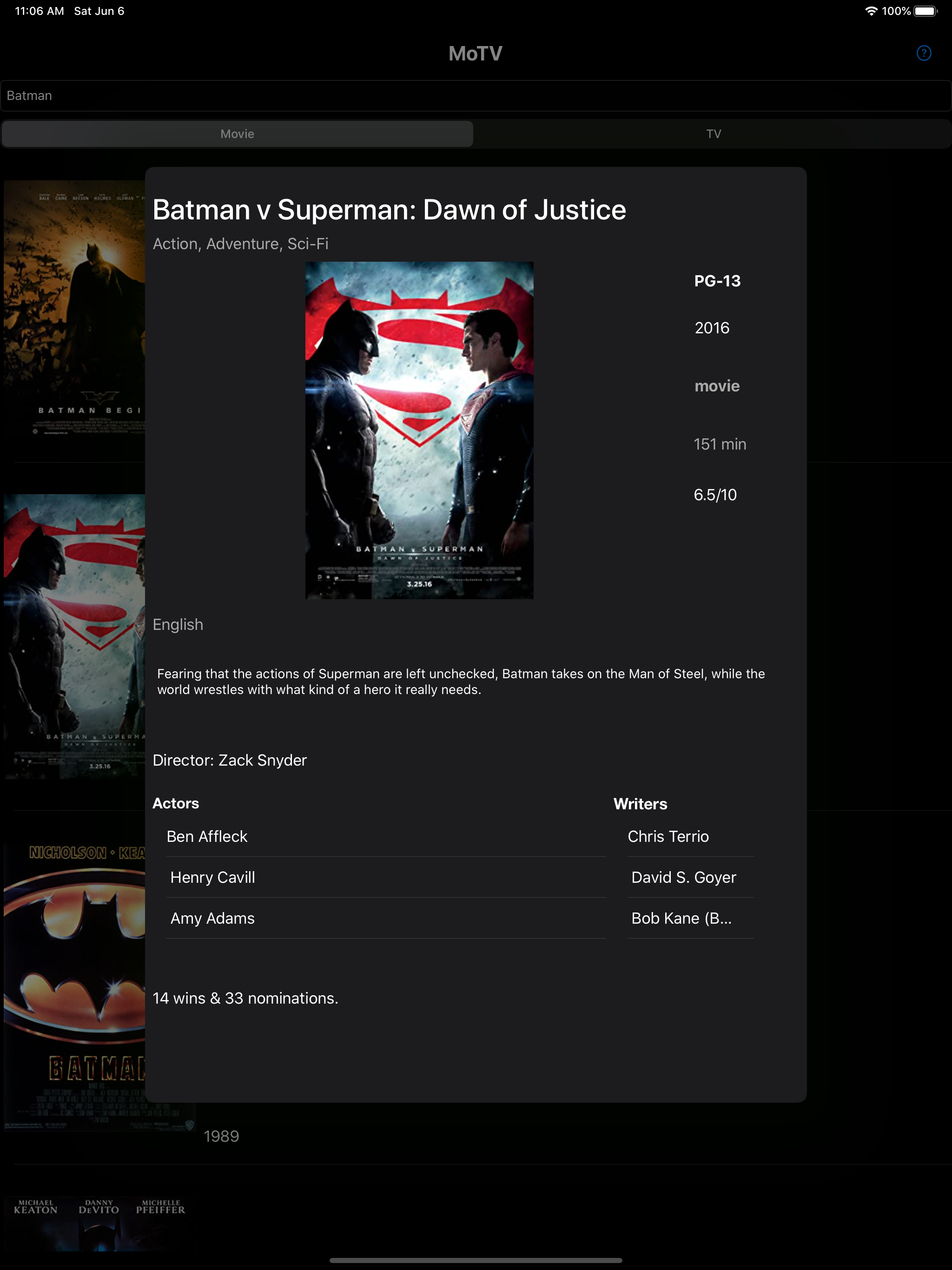 MoTV - Movie and TV Info screenshot 5