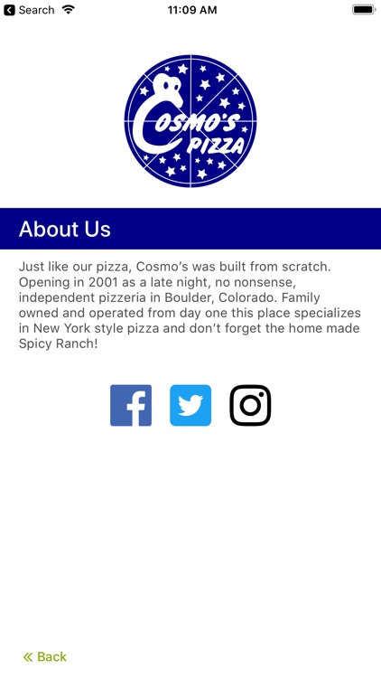 Cosmo’s Pizza
