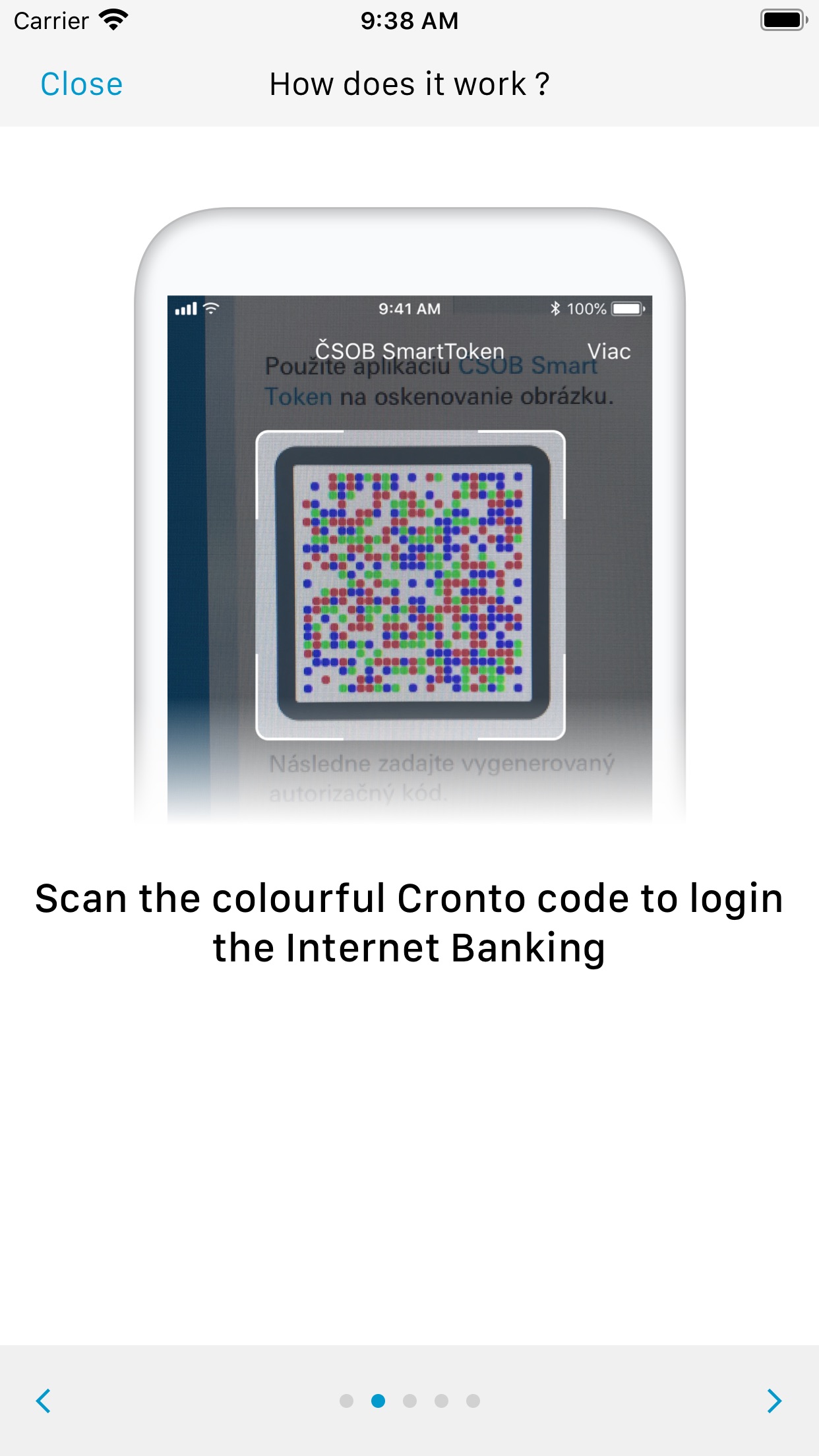Screenshot 3 of CSOB SmartToken
