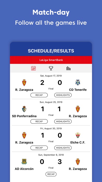 Real Zaragoza - Official App Screenshot