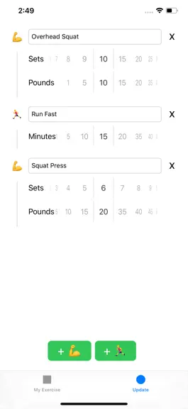 Game screenshot My Exercise List hack