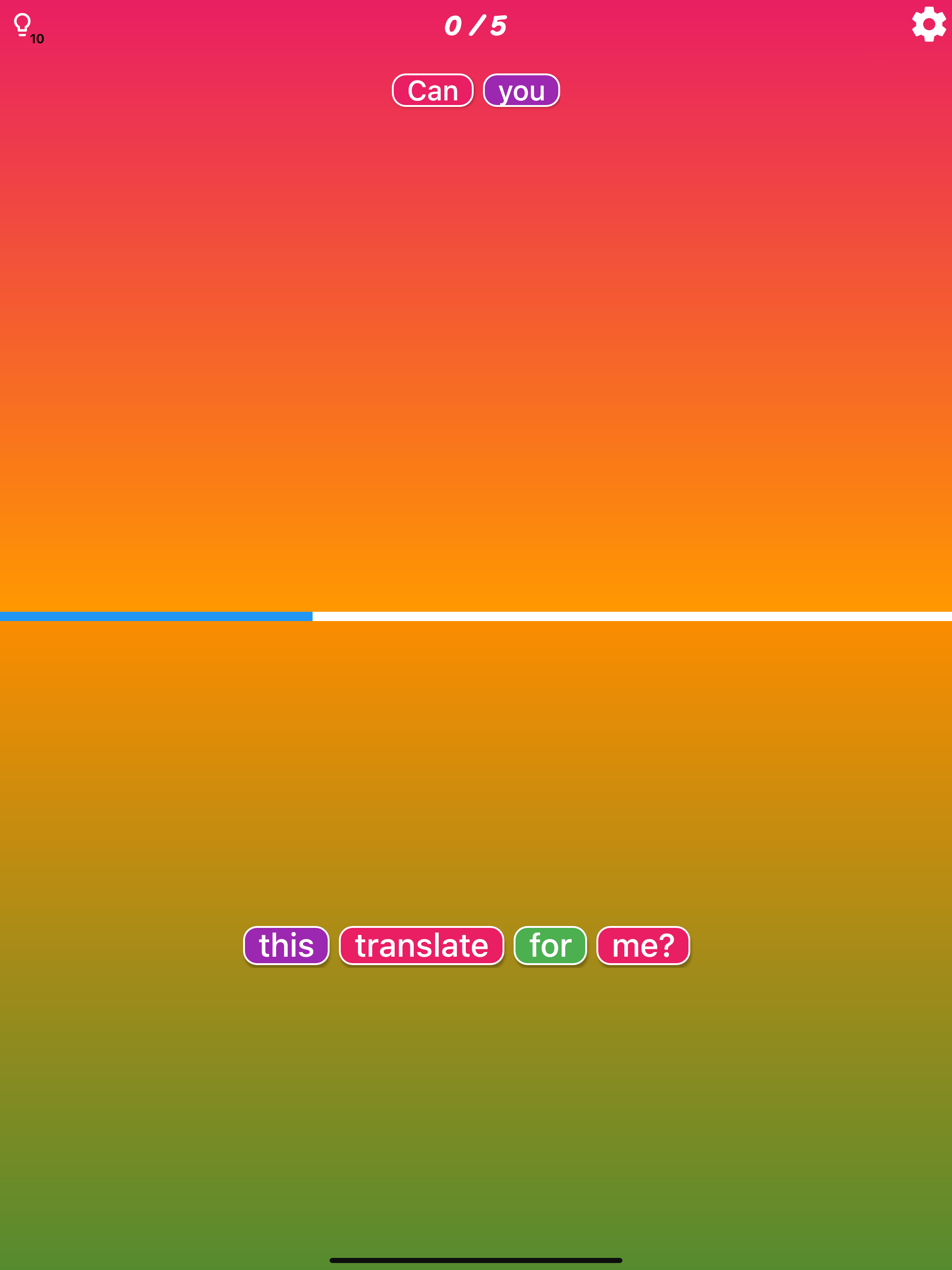 Challenging English Game