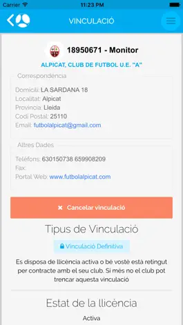 Game screenshot Futbol.cat, Portal del Federat apk