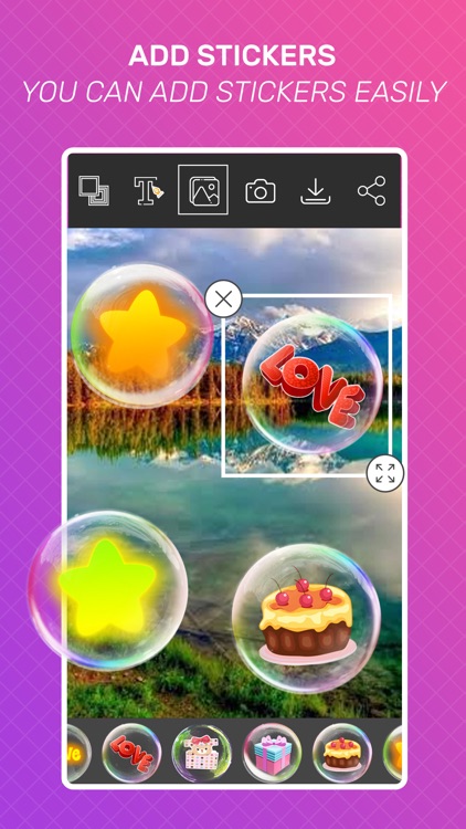 Photo Bubbles HD- PhotoCollage screenshot-6