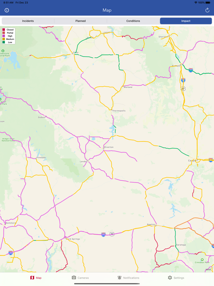 WYDOT Wyoming Road Conditions