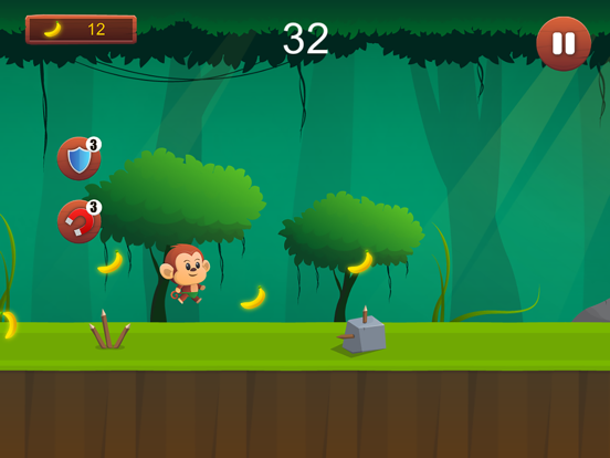 Screenshot #4 pour jeu singe banane terme & jump