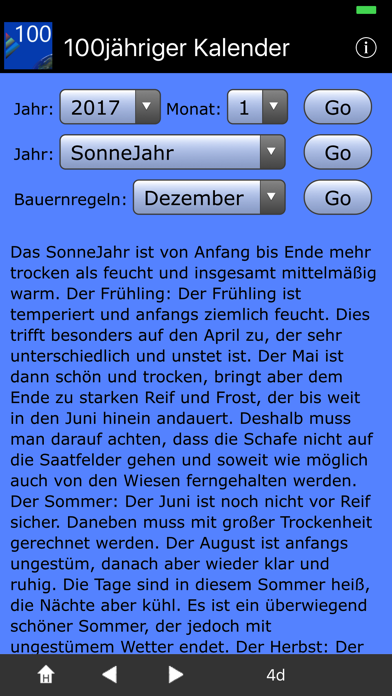 Screenshot #3 pour 100jähr. Kalender+Bauernregeln