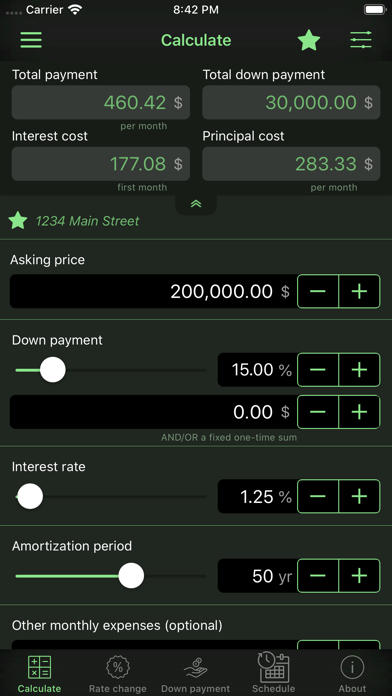 Screenshot #2 pour Home Mortgage Calculator