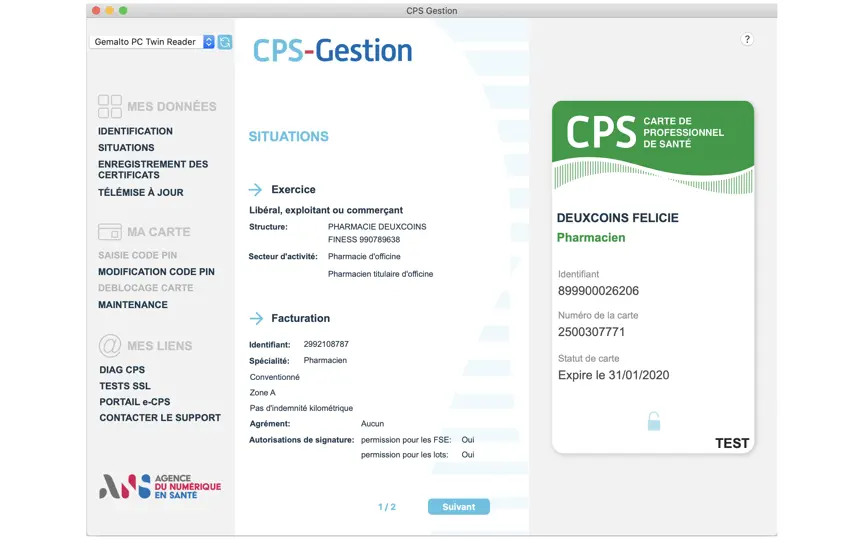 Capture d'écran de CPS Gestion sur iPhone 5