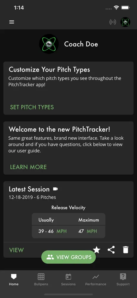 PitchTracker Baseball