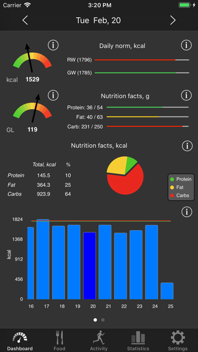 Noco Calories Screenshot