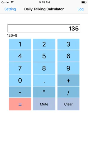 Daily Talking Calculator screenshot 1