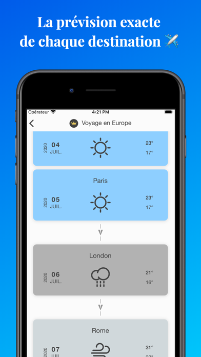 Screenshot #2 pour Trip Weather : météo en voyage