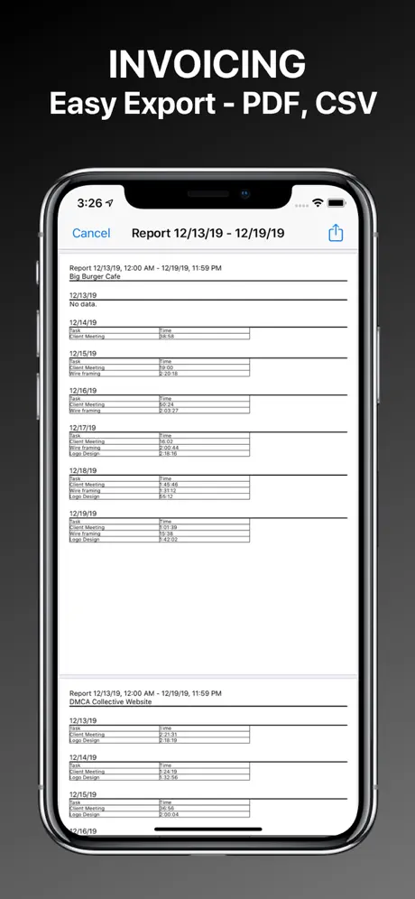 My Timesheets - Logs & Reports