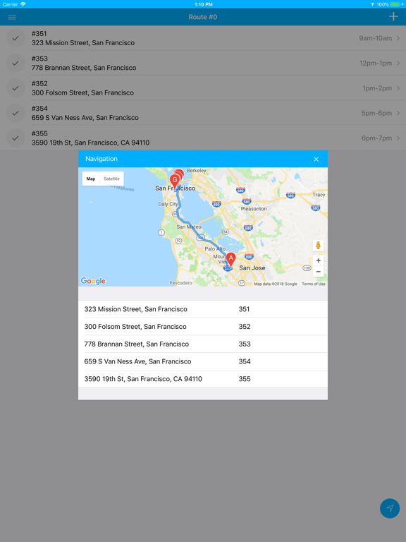 CleanCloud Driver iPad screenshot
