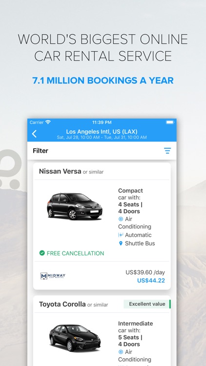 Rentalcars.com Car rental App screenshot-3