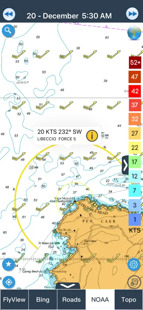 Wind forecast for Windgurus