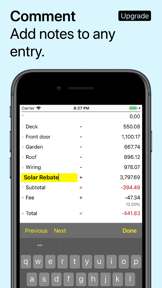 Digits Basic Tape Calculator screenshot