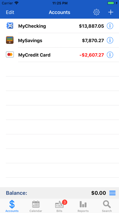 myAccount$ Screenshot