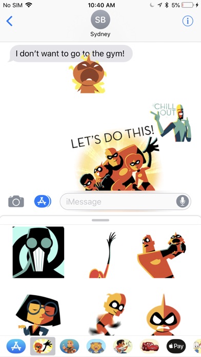 Pixar Stickers: Incredibles 2 screenshot 2