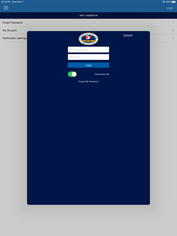 Fishing Bay Yacht Club (FBYC) iPad screenshot 5 - Sports app