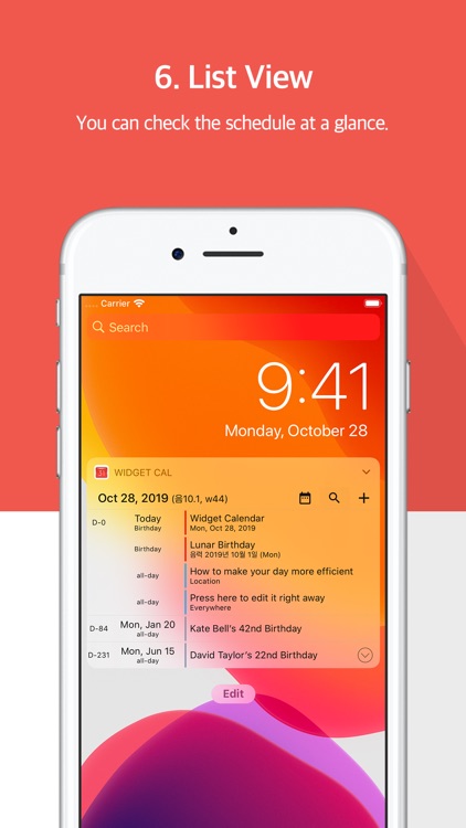 Widget Calendar : Easy&Simple screenshot-5