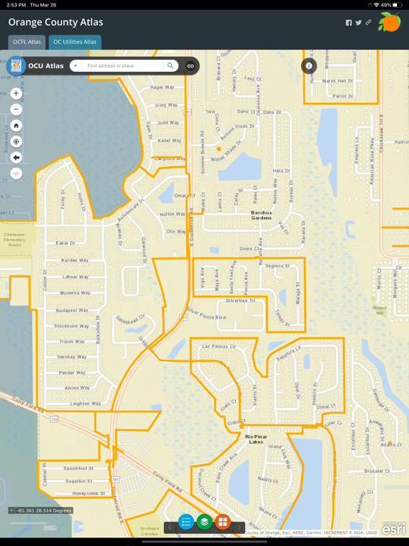 OCFL Atlas iPad screenshot 5 - Utilities app