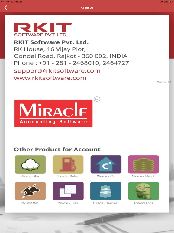 Miracle Report iPad screenshot