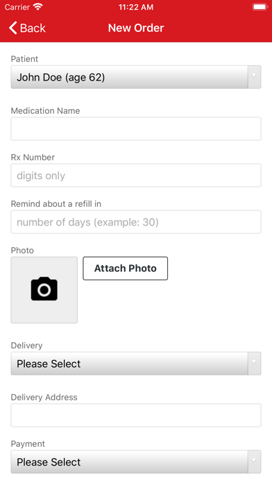 Redline Specialty Pharmacy Rx Screenshot