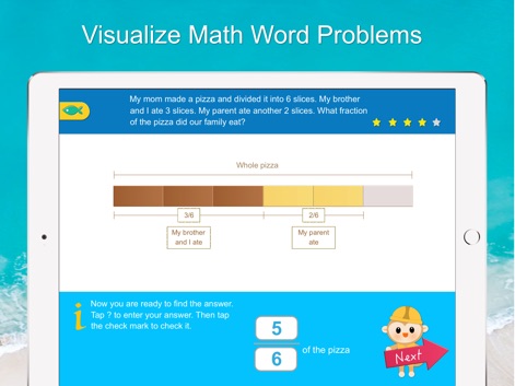 ILLUSTRATED MATH - FRACTIONS - Education App | MWM