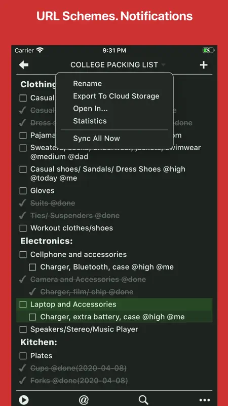 Taskmator - TaskPaper Client screenshot 8 of 10