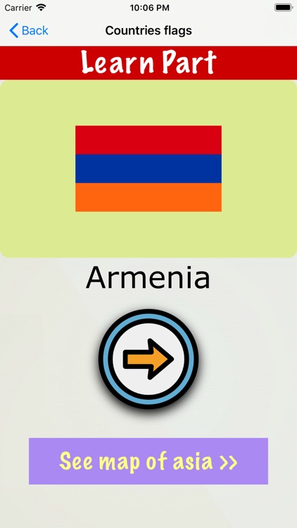 Asian Flags and Country names