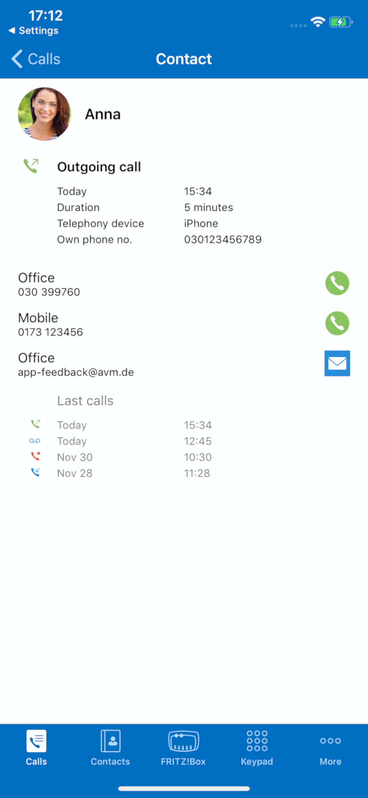 FRITZ!App Fon
