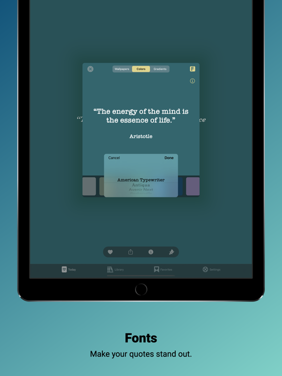 Thallo - ancient Greek quotes iPad screenshot 6 - Education app