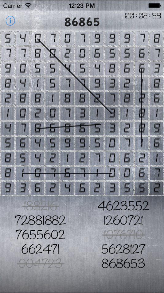 #1. Numbers search (iOS) Podle: Liutauras Stravinskas