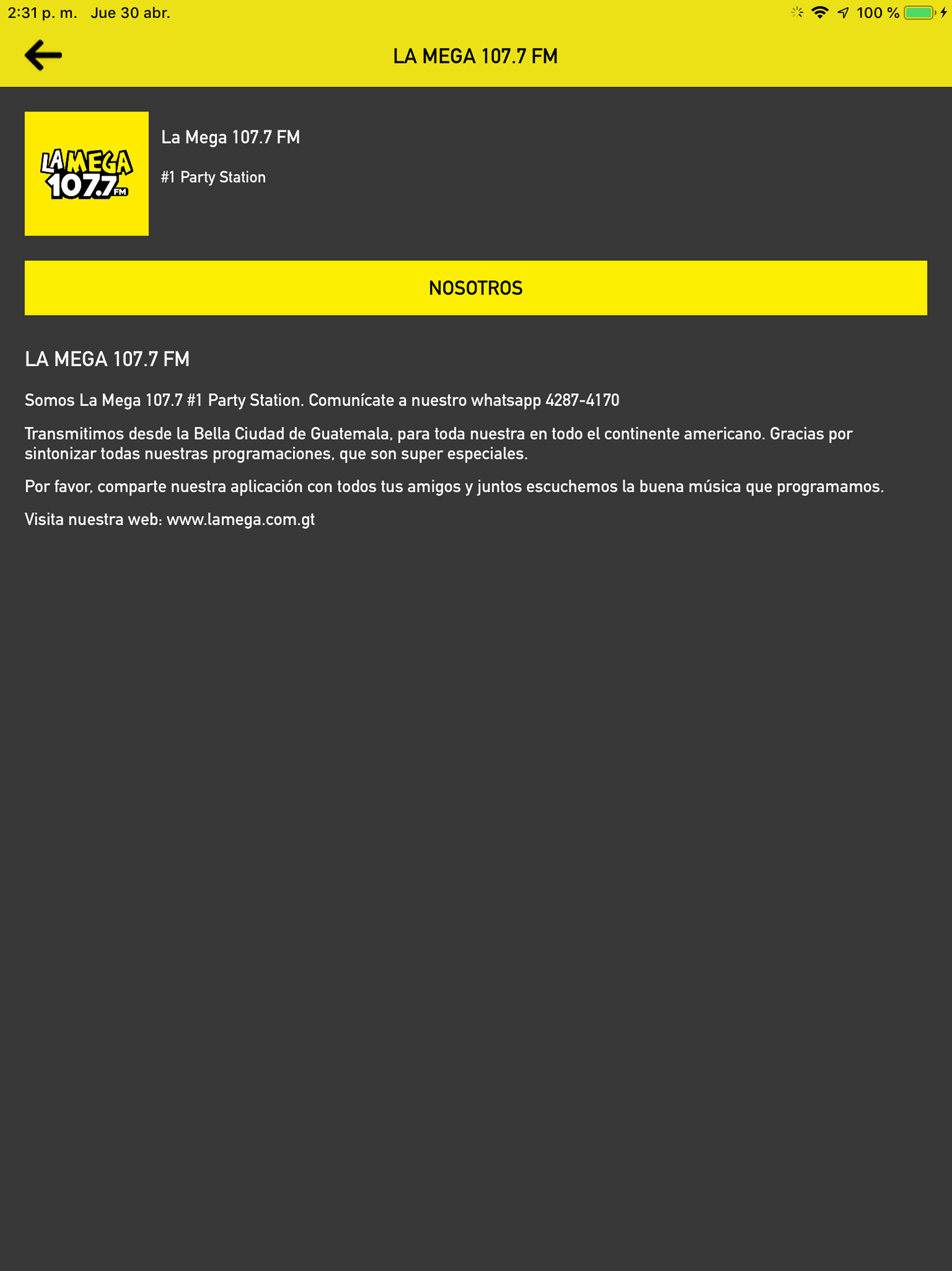 La Mega 107.7 FM