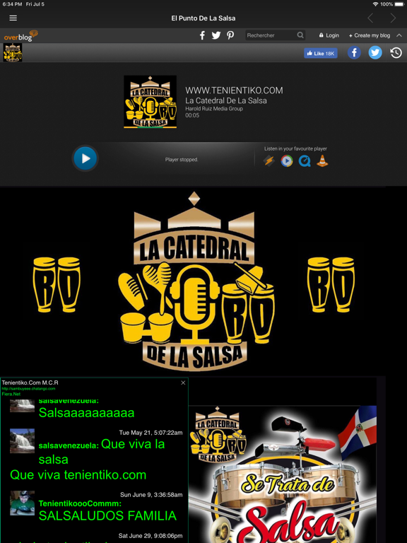 La Catedral De La Salsa Radio iPad screenshot 7 - Music app