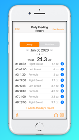 Simple Baby Feeding Log screenshot