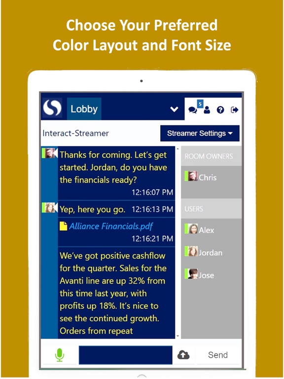 Interact-Streamer™ iPad screenshot 10 - Productivity app