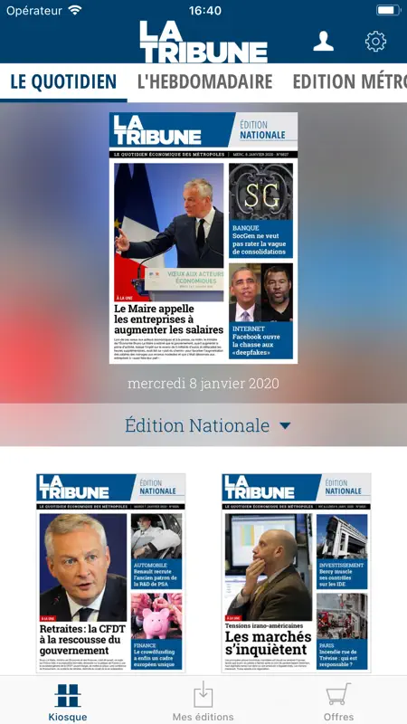 La Tribune - Kiosque Numérique screenshot 1 of 7