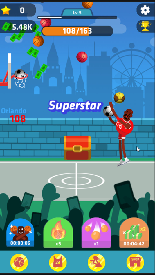 #5. Idle Dunk Masters (iOS) 게시자: vmoga