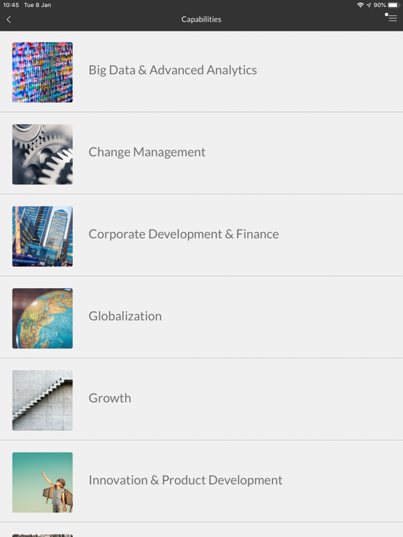 BCG On Campus iPad screenshot