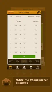 pushups coach iphone screenshot 1