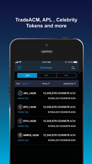 Screenshot #1 pour ACM Blockchain Wallet
