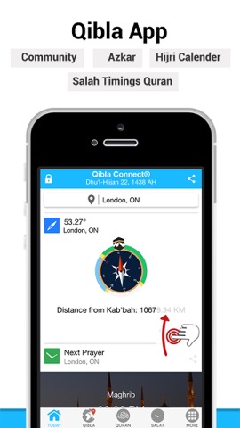 Qibla Connect® - Salah Timesのおすすめ画像1