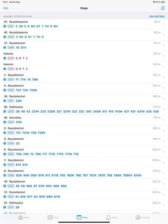 Transporter Journey planner iPad screenshot 6 - Navigation app