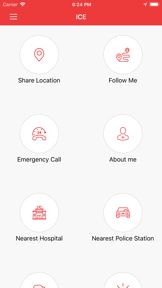 ICE : Personal safety app screenshot