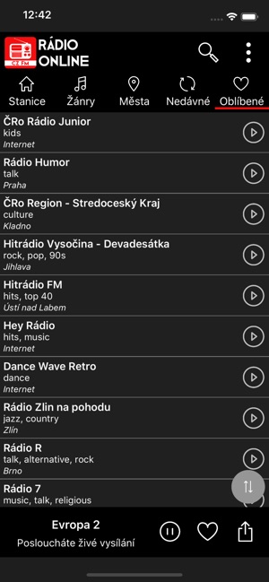 Rádio Online Česká on the App Store
